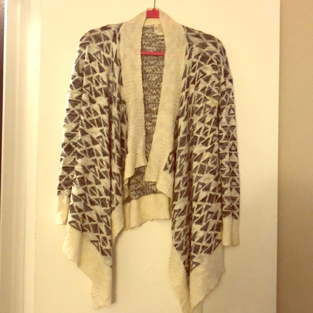 High-low sweater/jacket